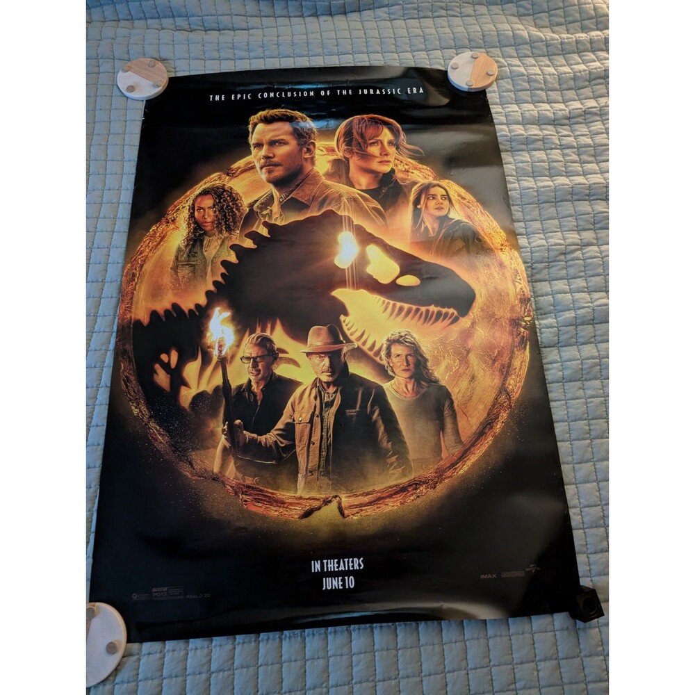 Jurassic world Dominion original double-sided theatrical movie poster